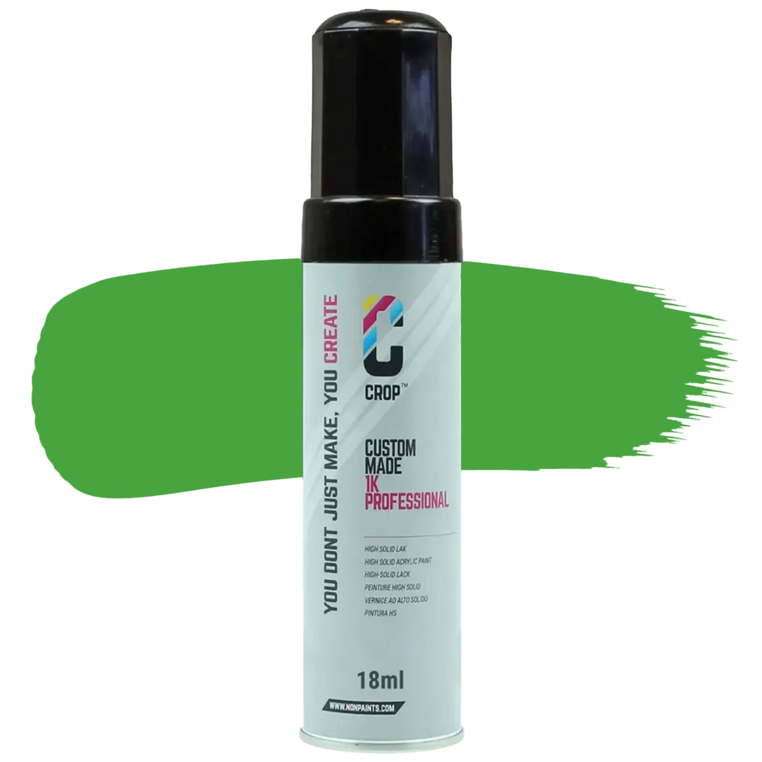 CROP Lápiz de retoque Verde amarillento RAL 6018 Alto brillo - 18ml