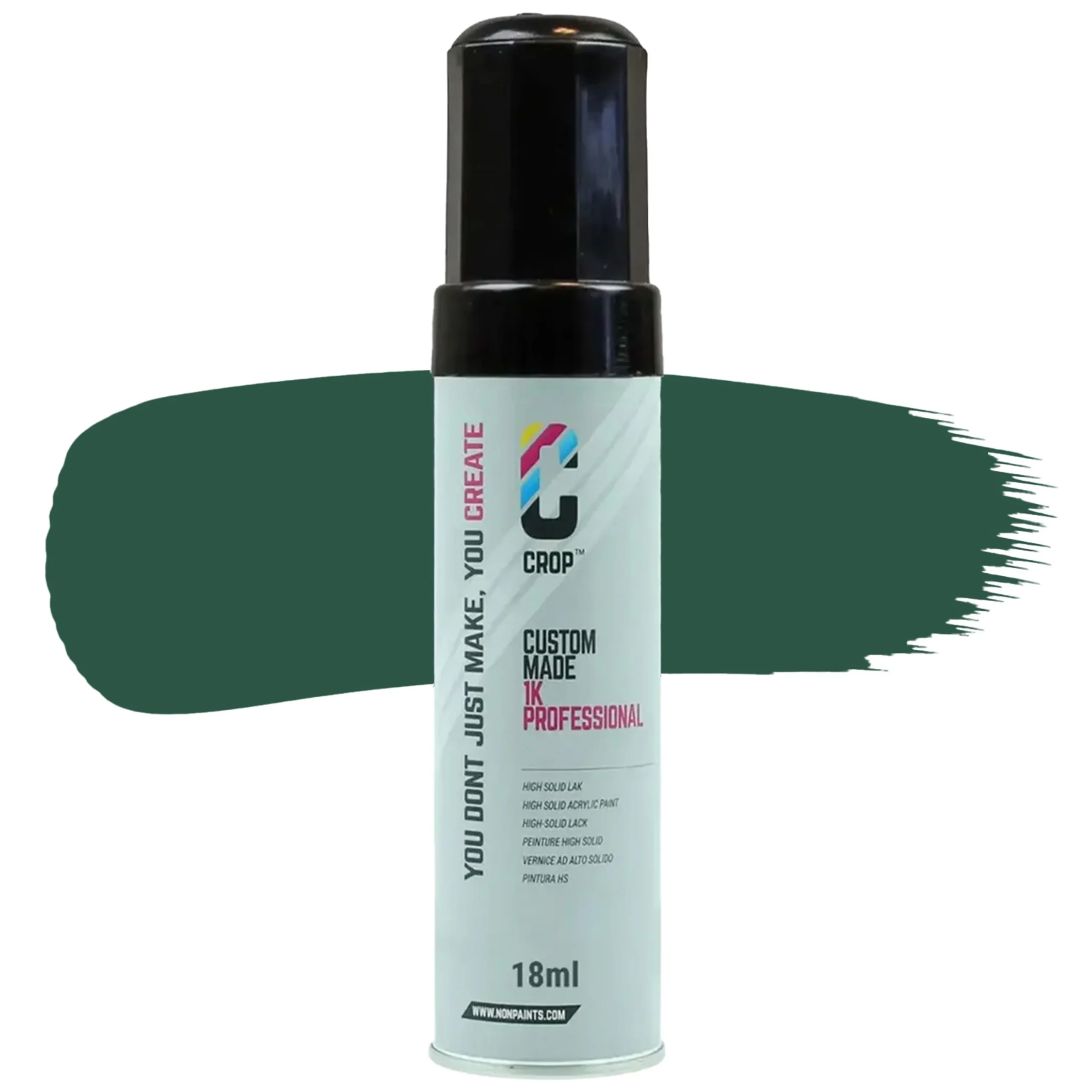 CROP Lápiz de retoque Verde pino RAL 6028 Alto brillo - 18ml