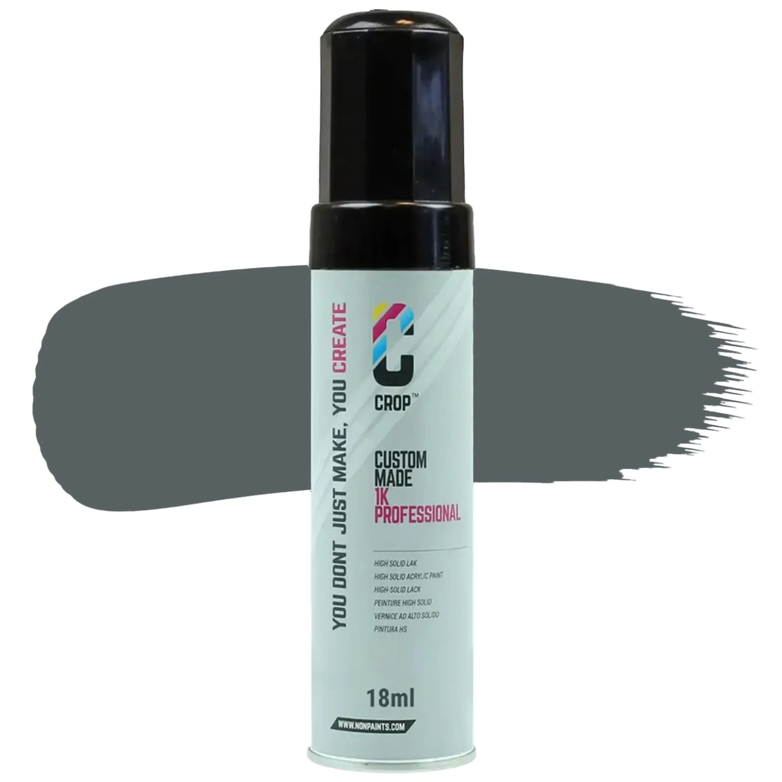 CROP Lápiz de retoque Gris basalto RAL 7012 Alto brillo - 18ml