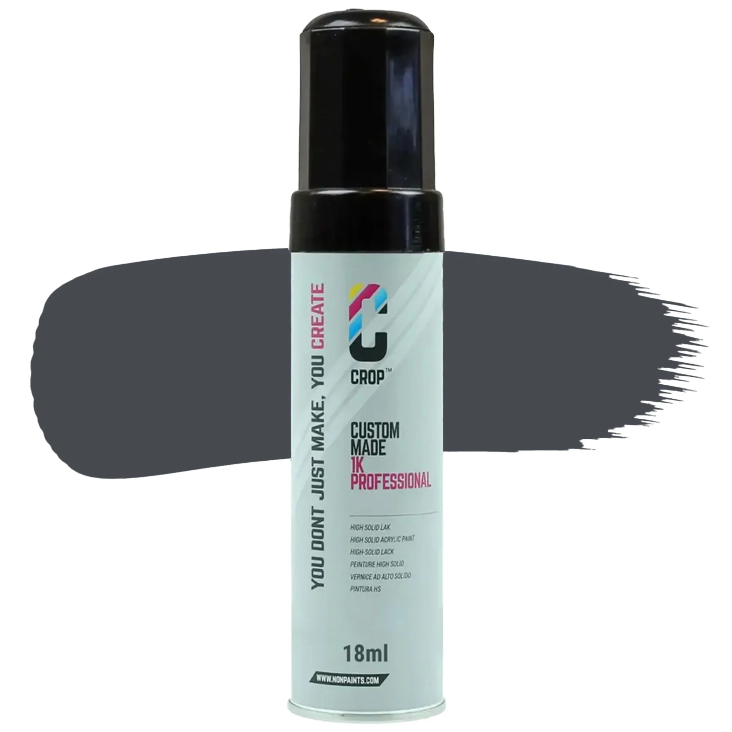 CROP Lápiz de retoque Gris grafito RAL 7024 Alto brillo - 18ml