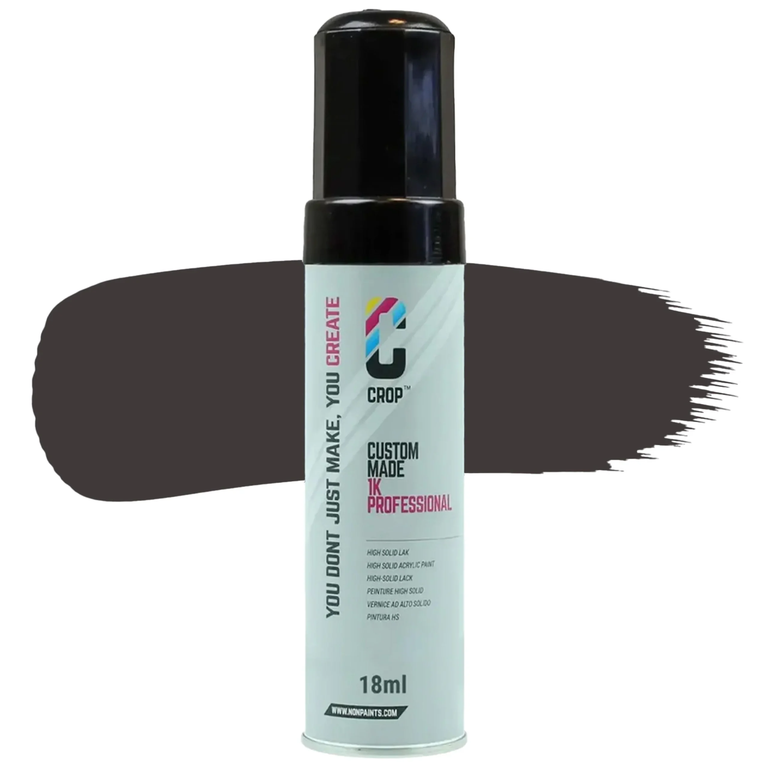 CROP Lápiz de retoque Pardo grisáceo RAL 8019 Alto brillo - 18ml