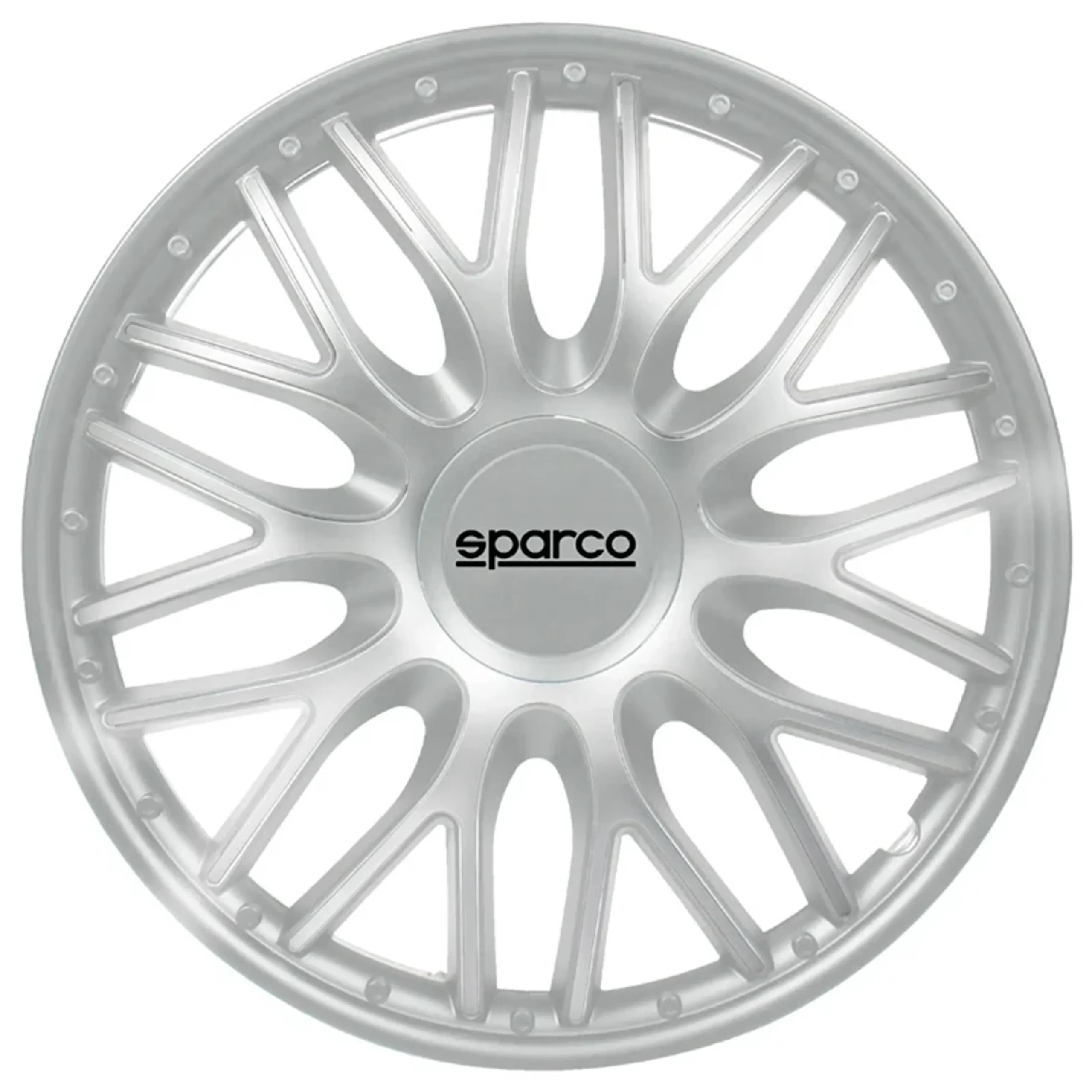 Sparco Tapas de Llanta Roma 13 pulgadas Plata - 4 piezas