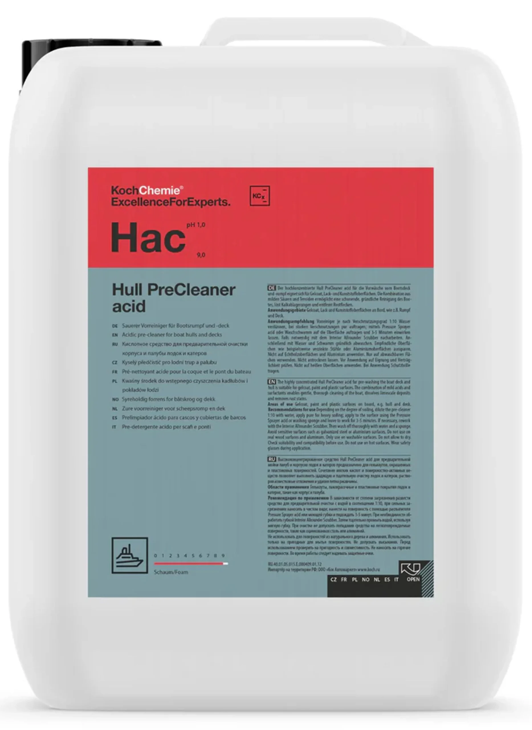 Koch Chemie Hull PreCleaner Acid Prelimpiador Ácido - 10 litros