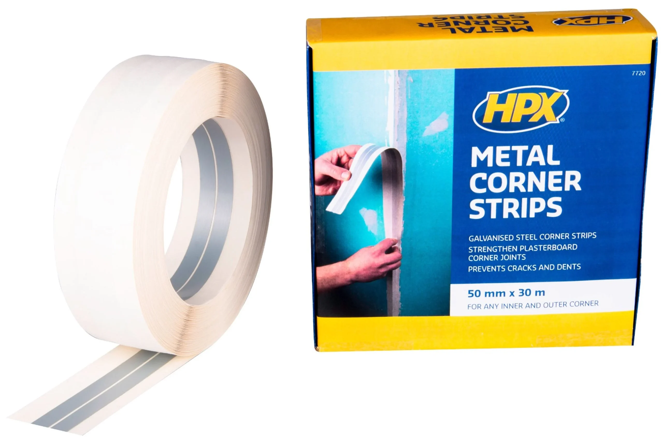HPX Cinta Protectora Cubrejuntas Metalica 50 mm - 30 metros