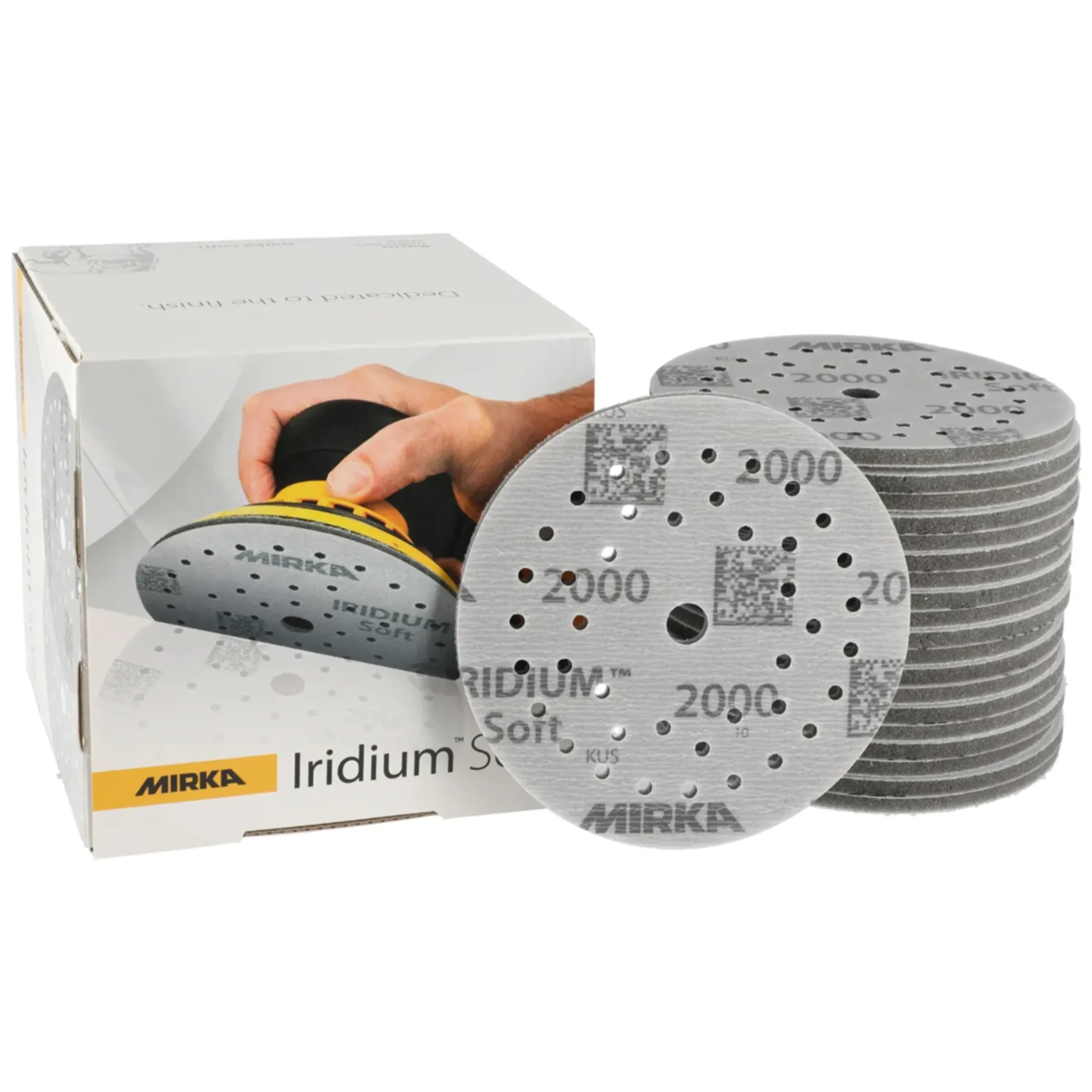 MIRKA Iridum Discos de Lijado Suaves 125mm - 20 unidades