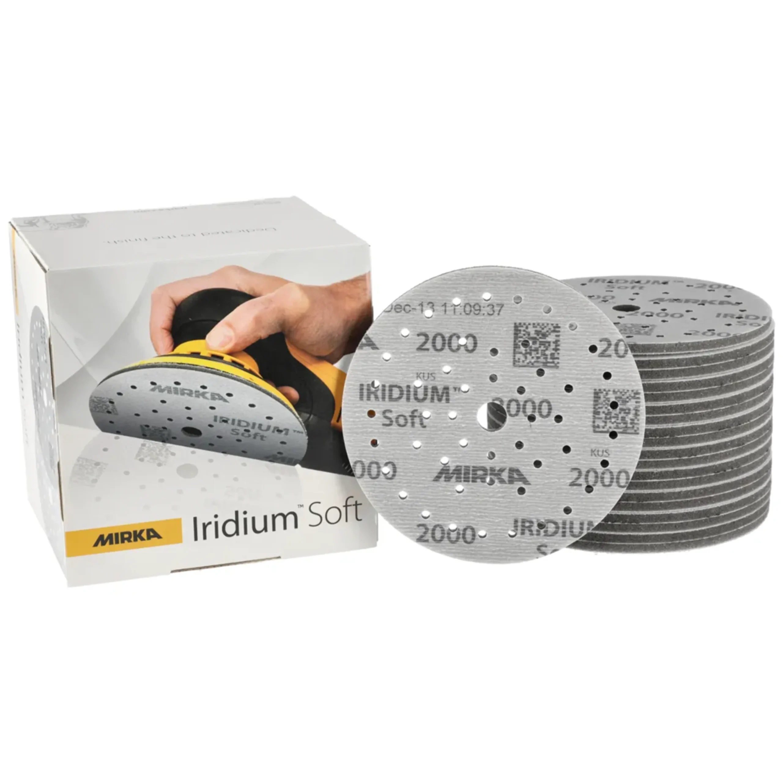 MIRKA Iridum Discos de lija blandos 150mm - 20 unidades