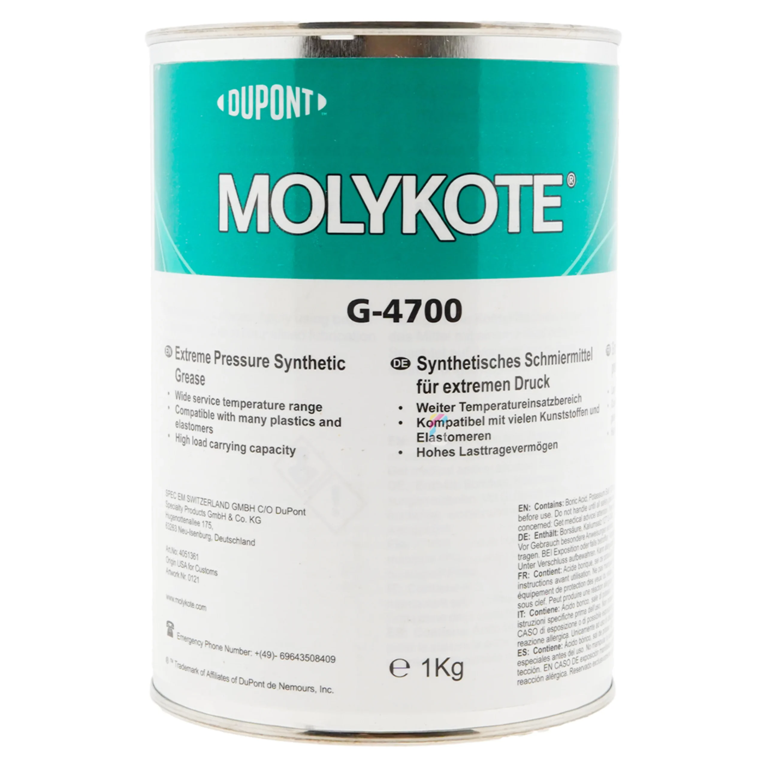 MOLYKOTE G-4700EP Grasa sintética 1kg