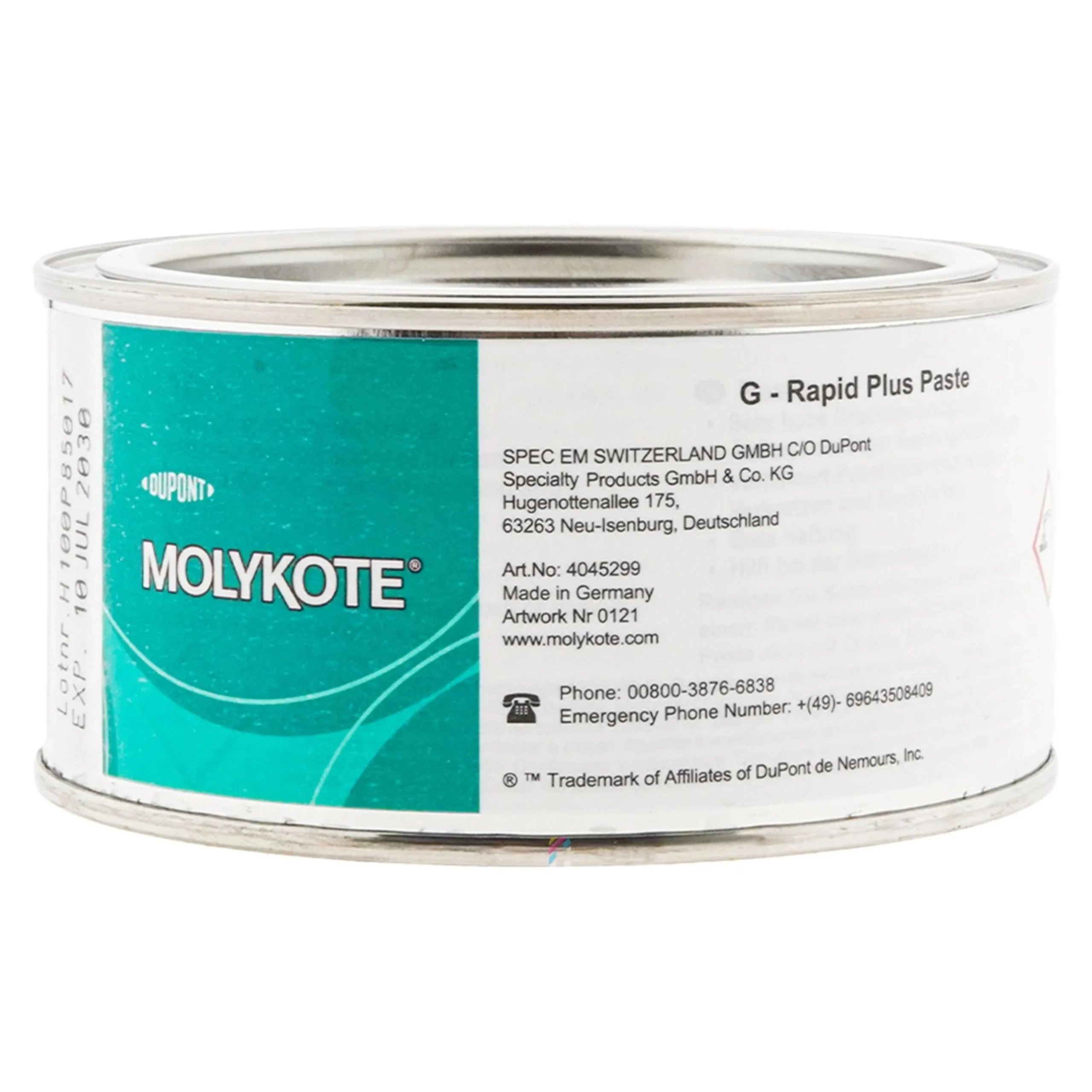 MOLYKOTE G-Rapid Plus Pasta Lubricante 250 gramos