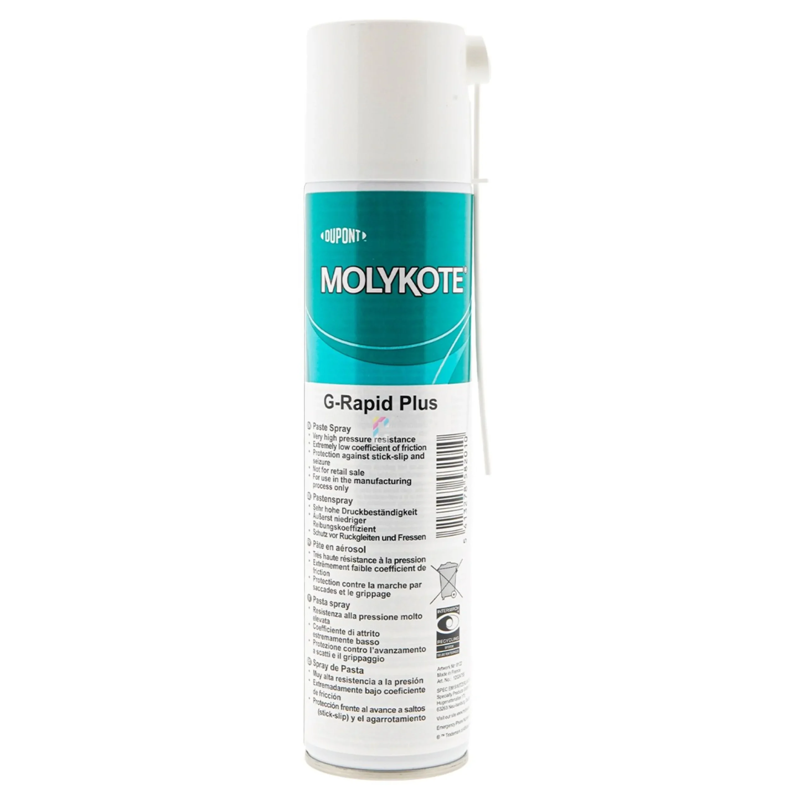MOLYKOTE G-Rapid Plus Pasta Lubricante en aerosol 400ml