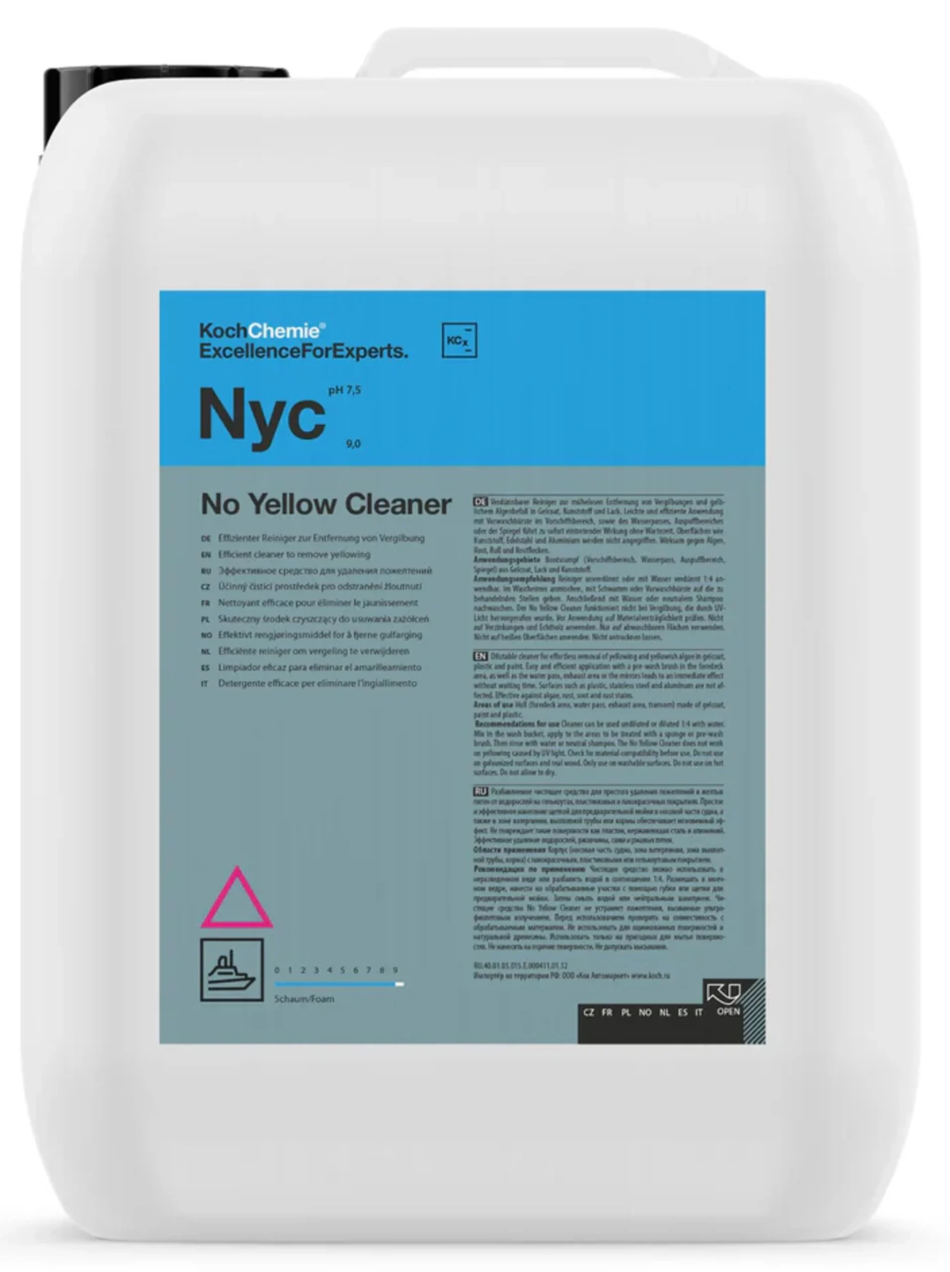 Koch Chemie No Yellow Cleaner Prelimpiador diluible - 10 litros