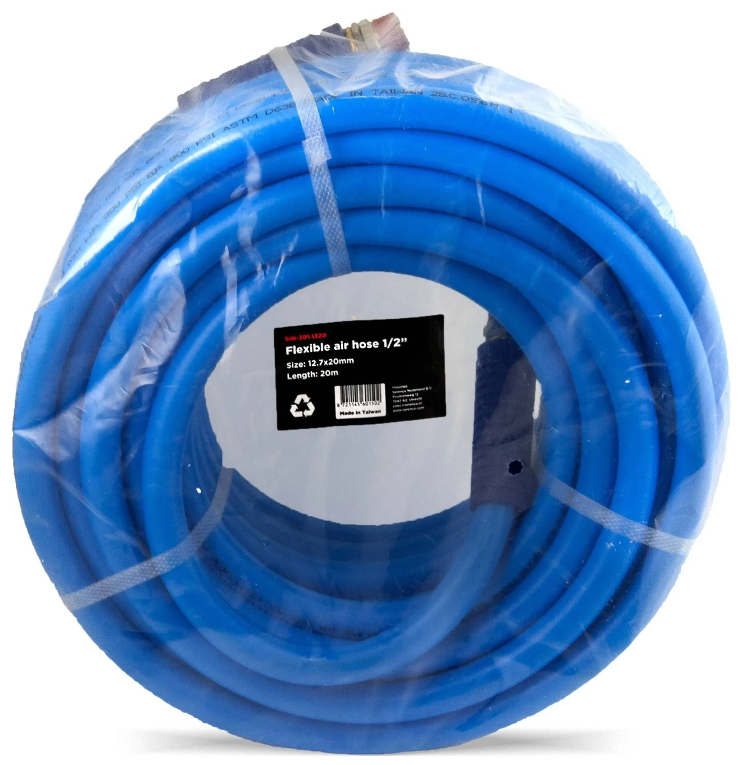 POWERHAND Manguera de Aire Flexible 12,7 x 20 mm + conexión roscada de 1/4" - 20 metros