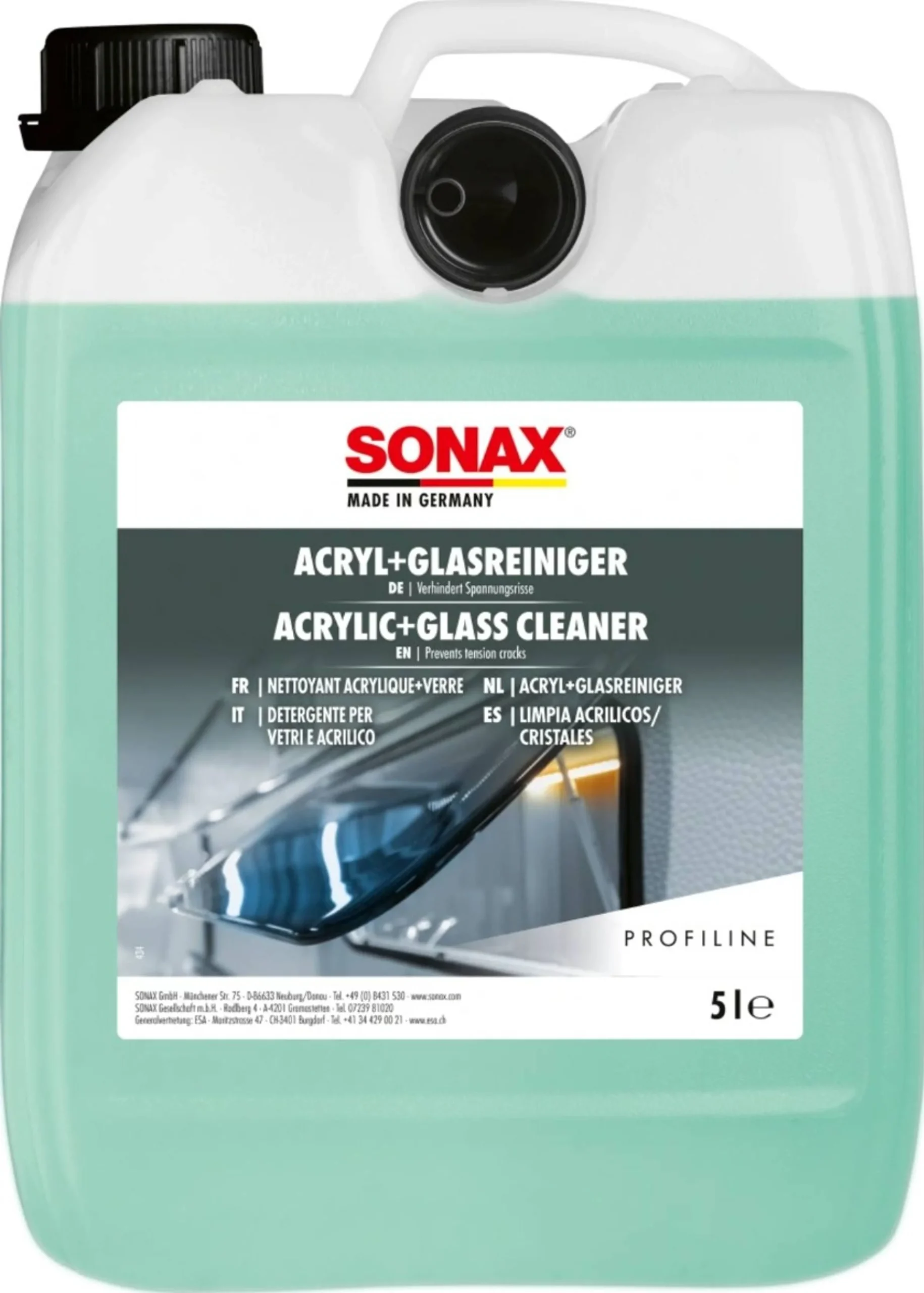 SONAX PROFILINE Limpiacristales Bidón - 5 litros