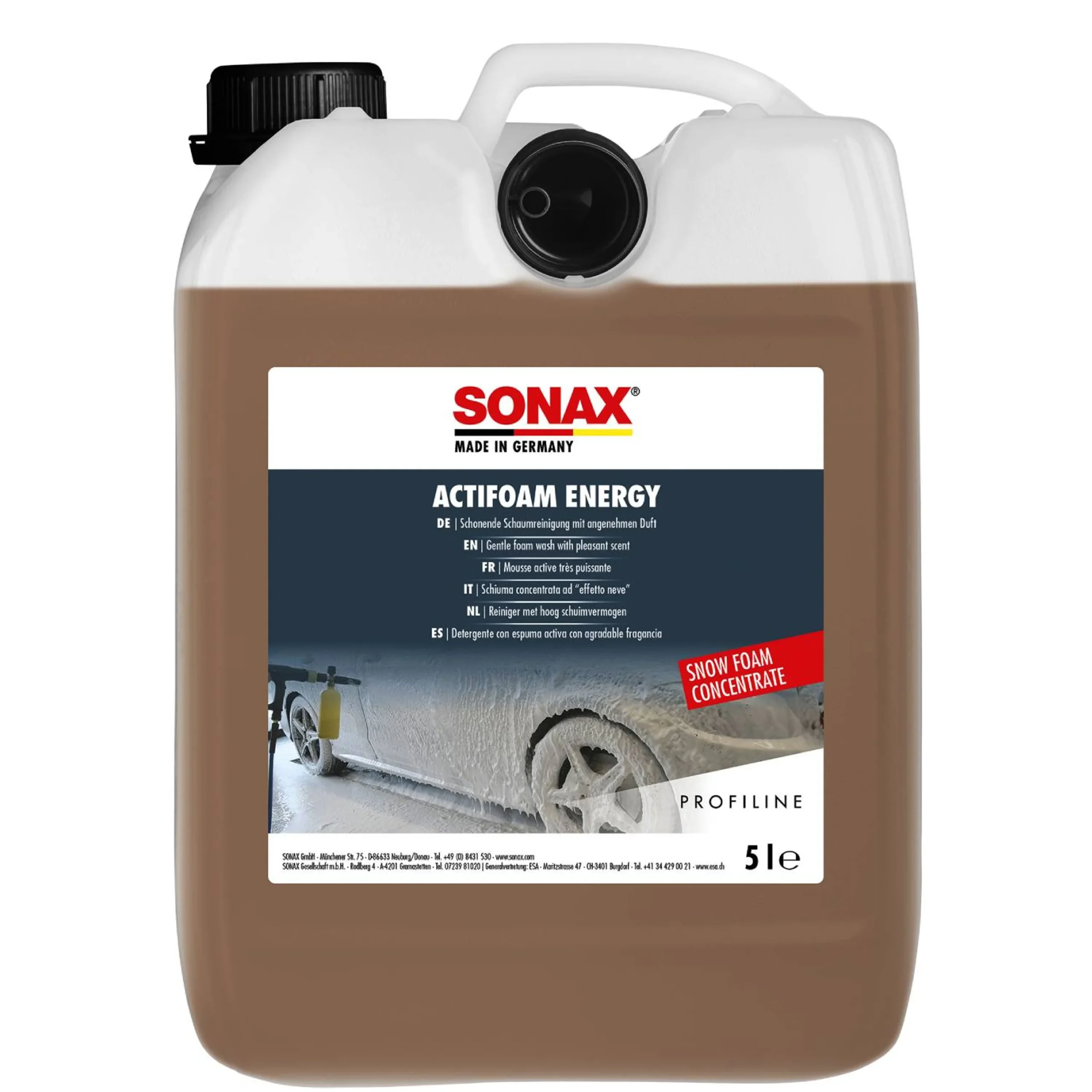 SONAX ActiFoam Energy Snow Foam - Espumador 5 litros