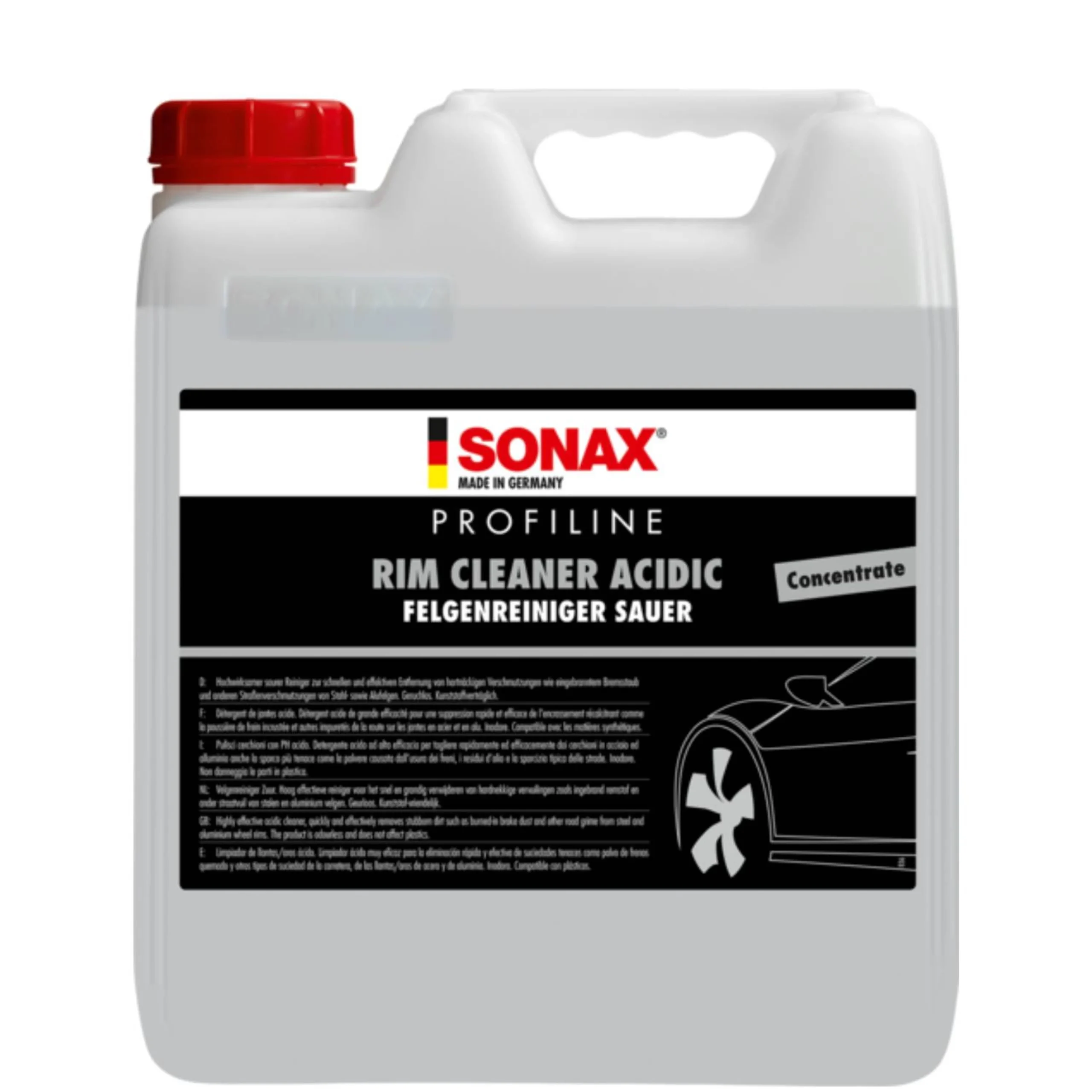 SONAX PROFILINE Limpiador de Llantas Concentrado - 10 litros