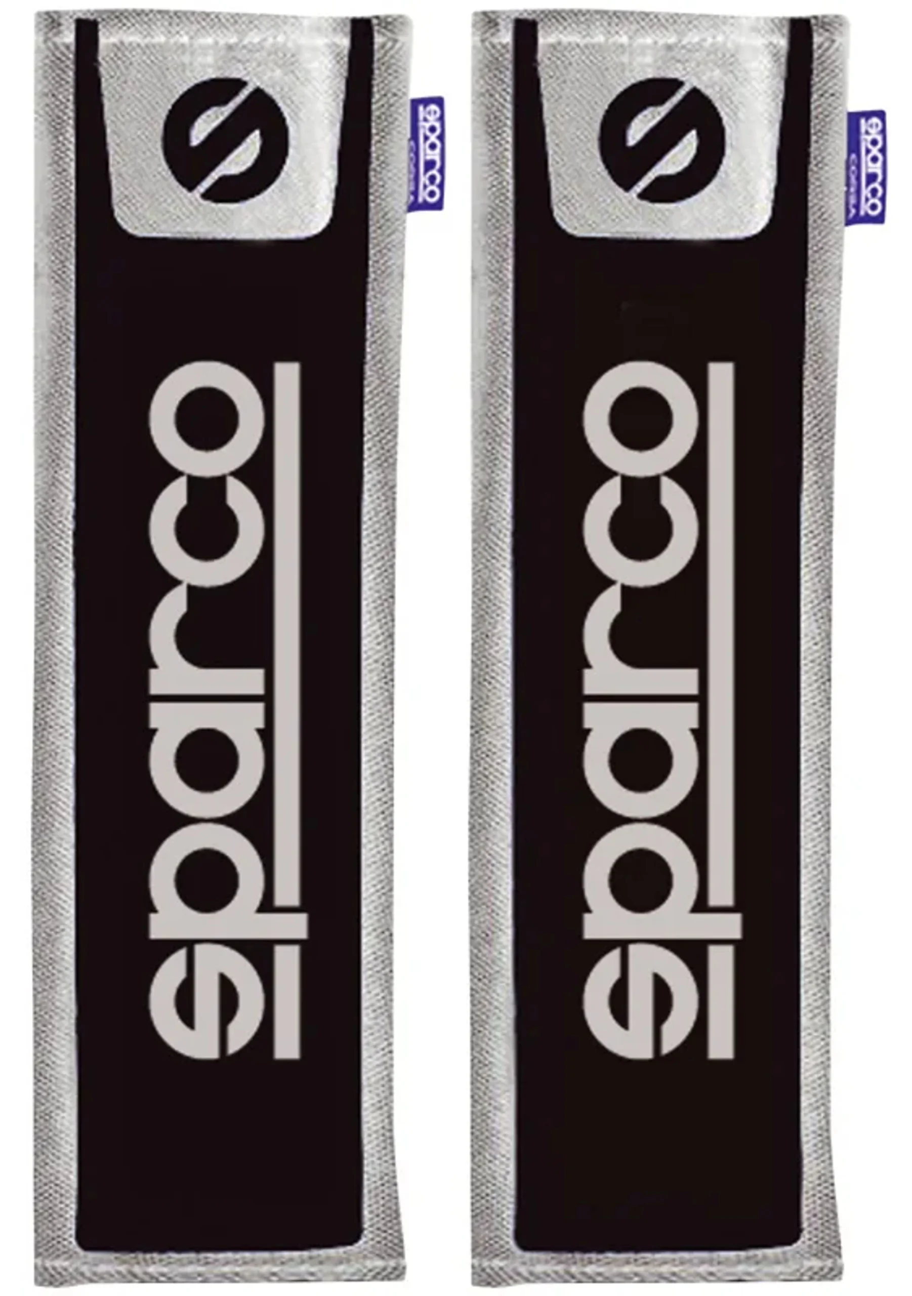 Sparco Fundas para Cinturones GT Negro y Gris - 2 piezas