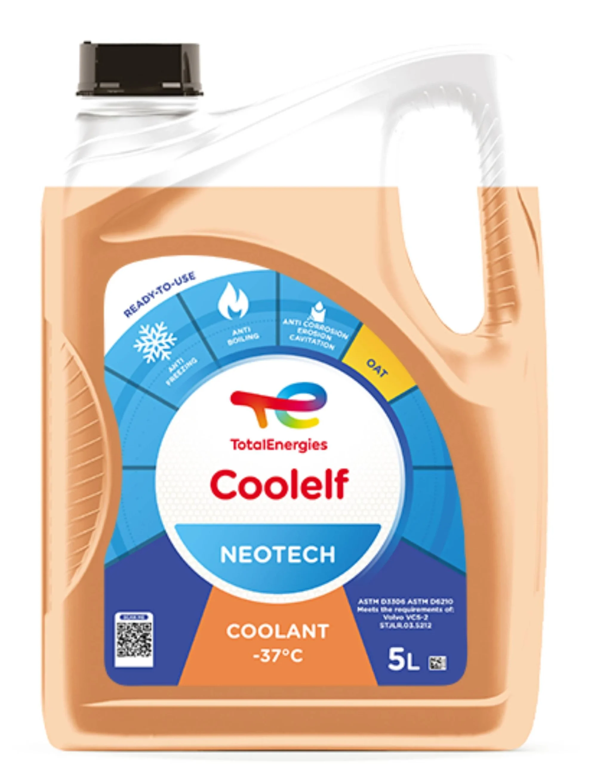 Total Coolelf Neotech -37°C G12 Refrigerante - 5 litros