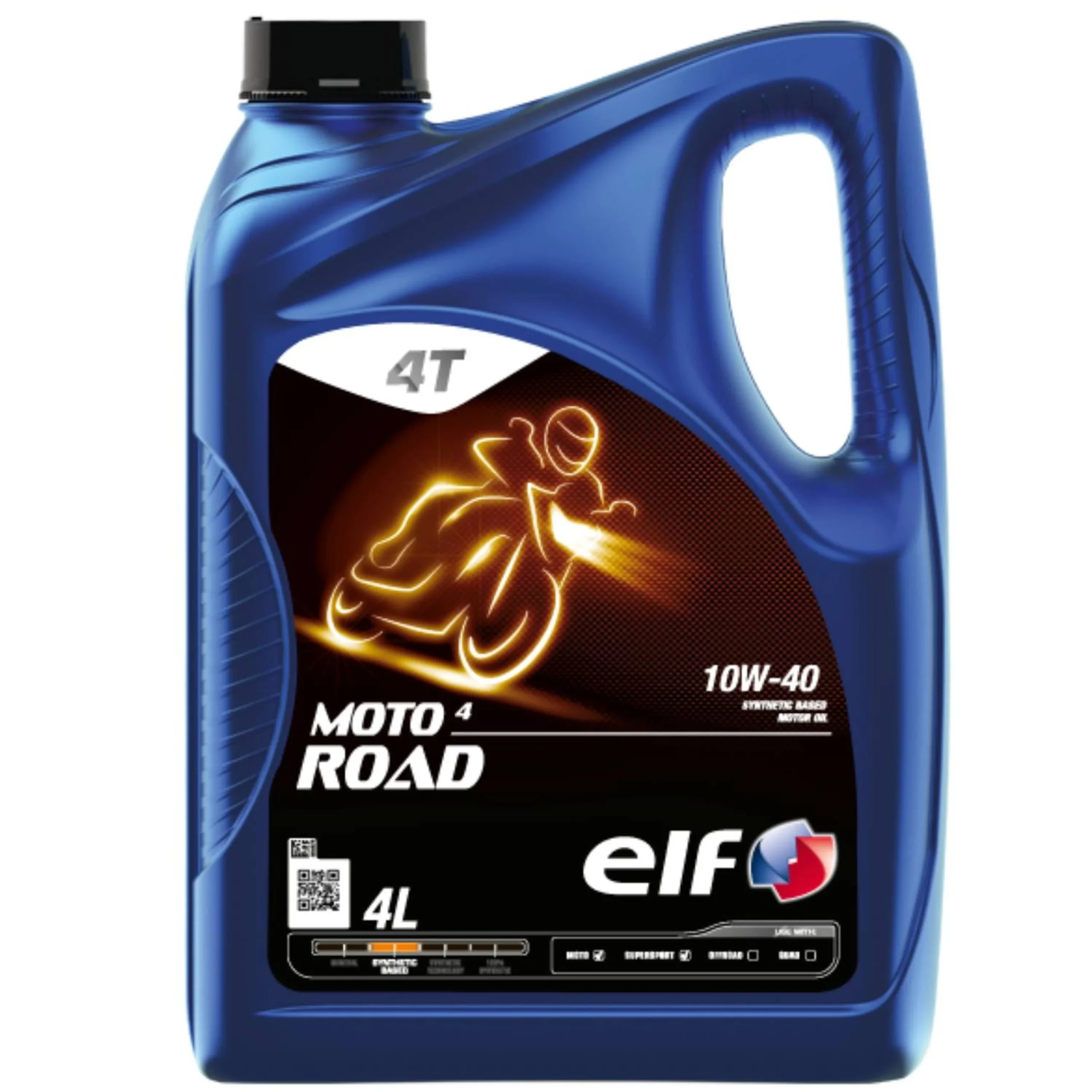 Total Elf Moto 4 Road 10w40 Aceite para Motocicleta - 4 litros