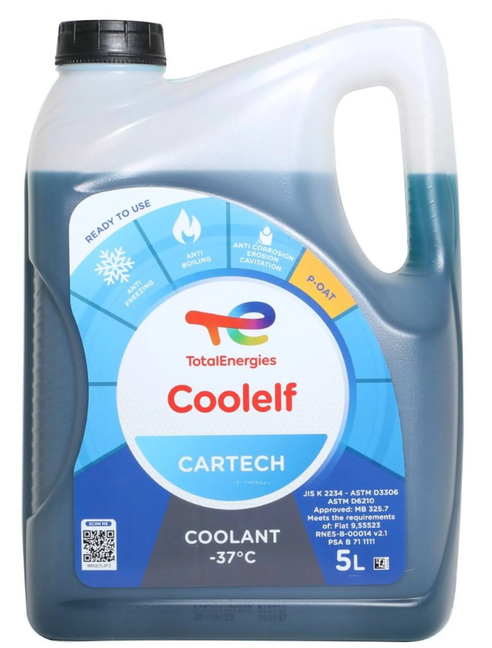 Total Coolelf Cartech -37°C G12 Refrigerante de 5 litros