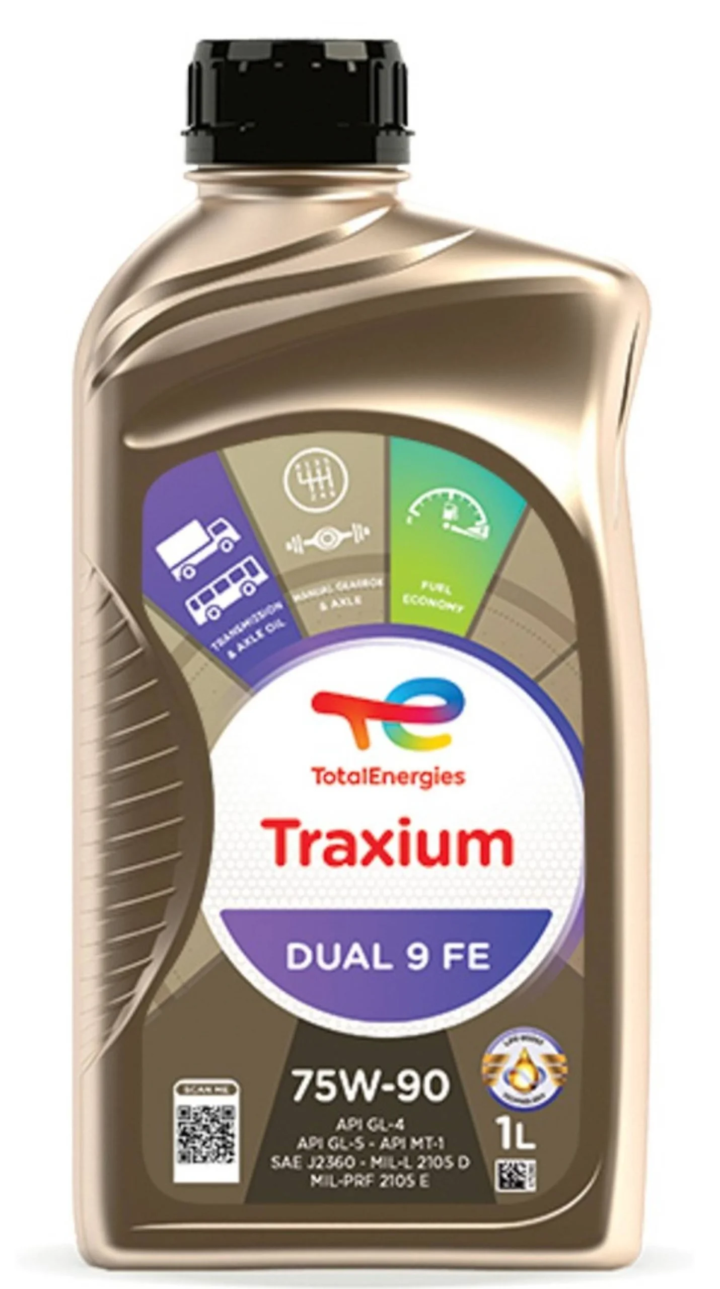 Total Traxium Dual 9 FE 75w90 Aceite de Transmisión - 1 litro