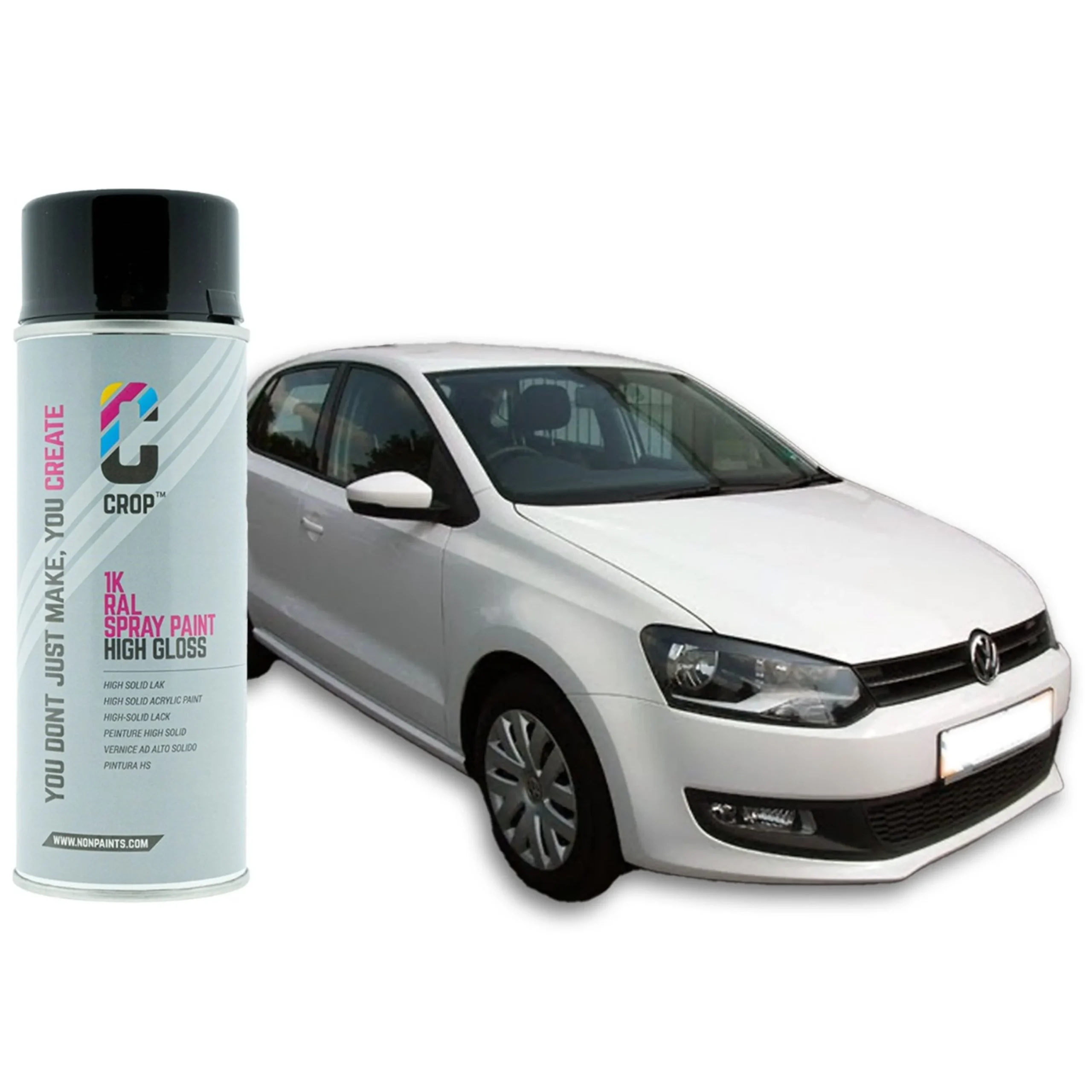CROP Volkswagen B9A Candyweiss Blanco Pintura Coche Aerosol 400ml